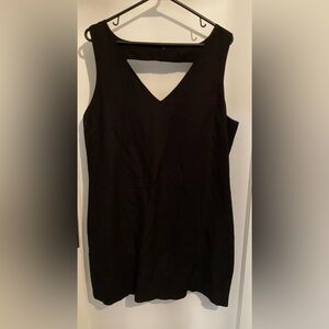 Banana Republic Black Dress size 14.  Linen blend.  Classic lines and fabric.